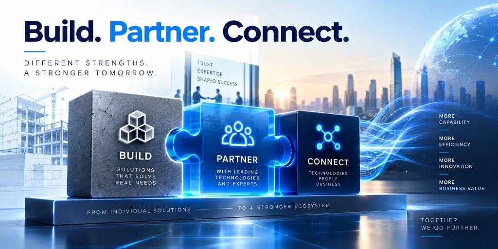 Build. Partner. Connect. — Different strengths, a stronger tomorrow